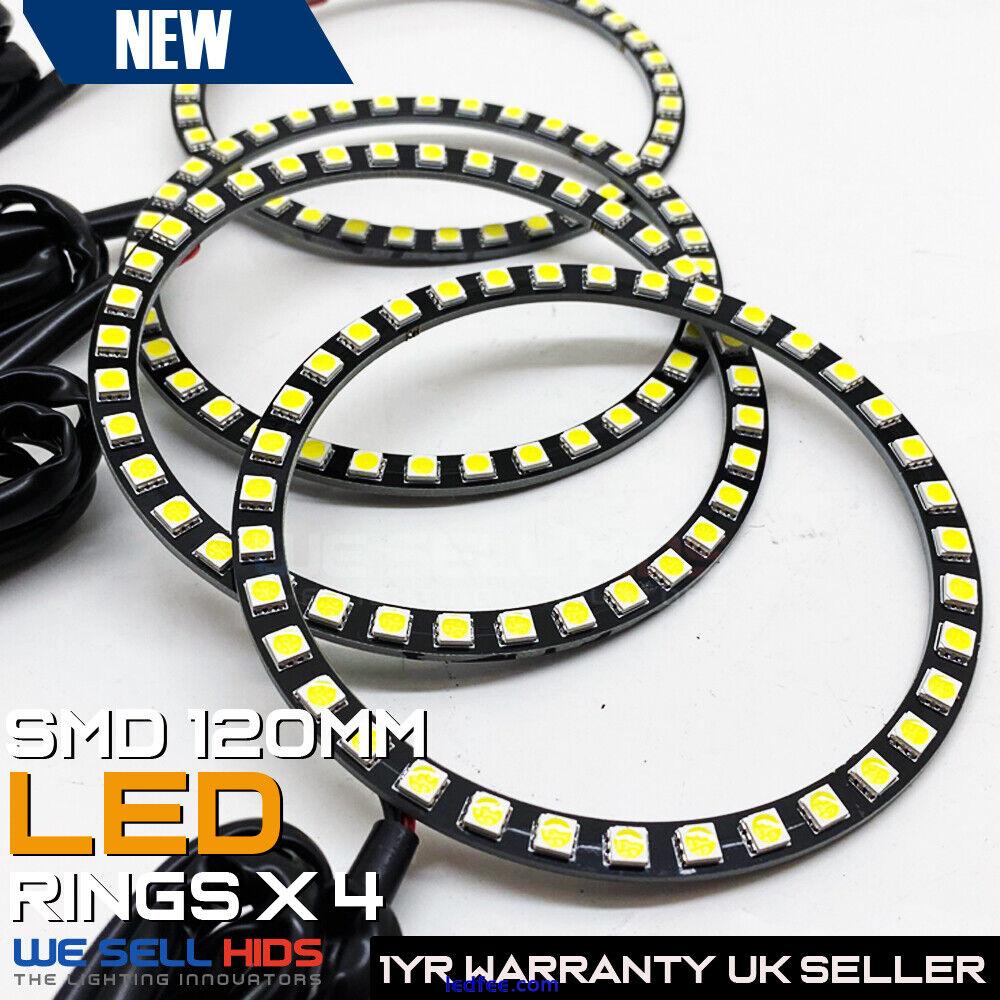 4 x headlamp led smd halo rings drl 120mm 36 SMD RR Sport Retrofit UK Stock 1 