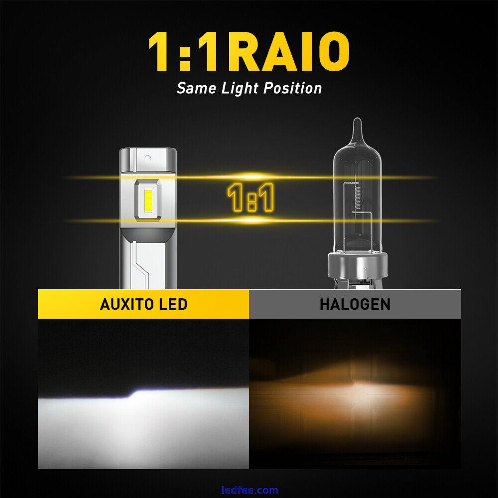 9005 H11 LED Headlights Kit Combo Bulbs 6000K High Low Beam Super White Bright 2 