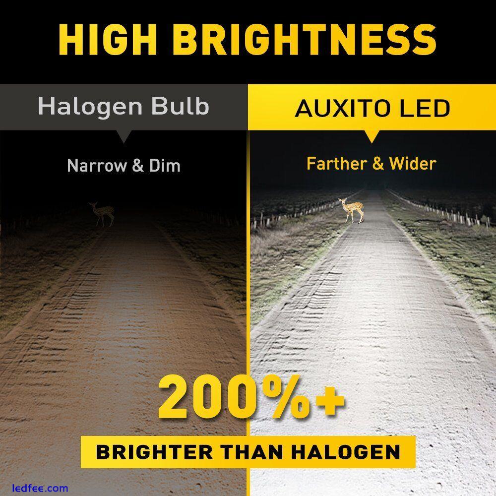 9005 H11 LED Headlights Kit Combo Bulbs 6000K High Low Beam Super White Bright 5 