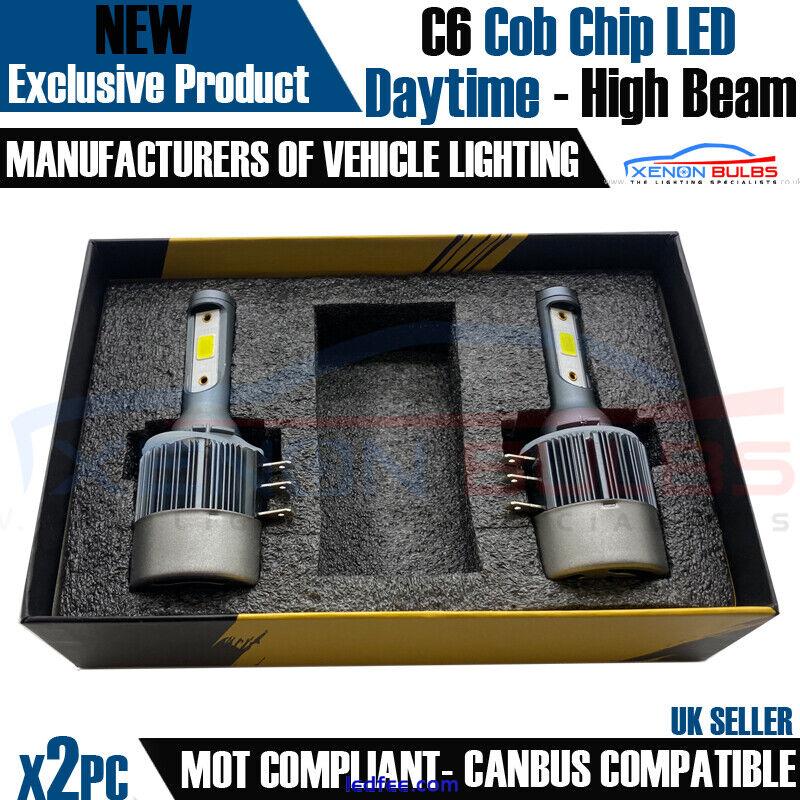 2X CANBUS GOLF MK7 H15 C6 LED DRL HIGH BEAM BULBS PURE XENON WHITE 6000K 4 