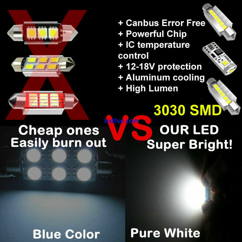 Hyundai IX35 LED Interior Kit Premium 7 SMD Bulbs White Error Free IX55 IX20 0 