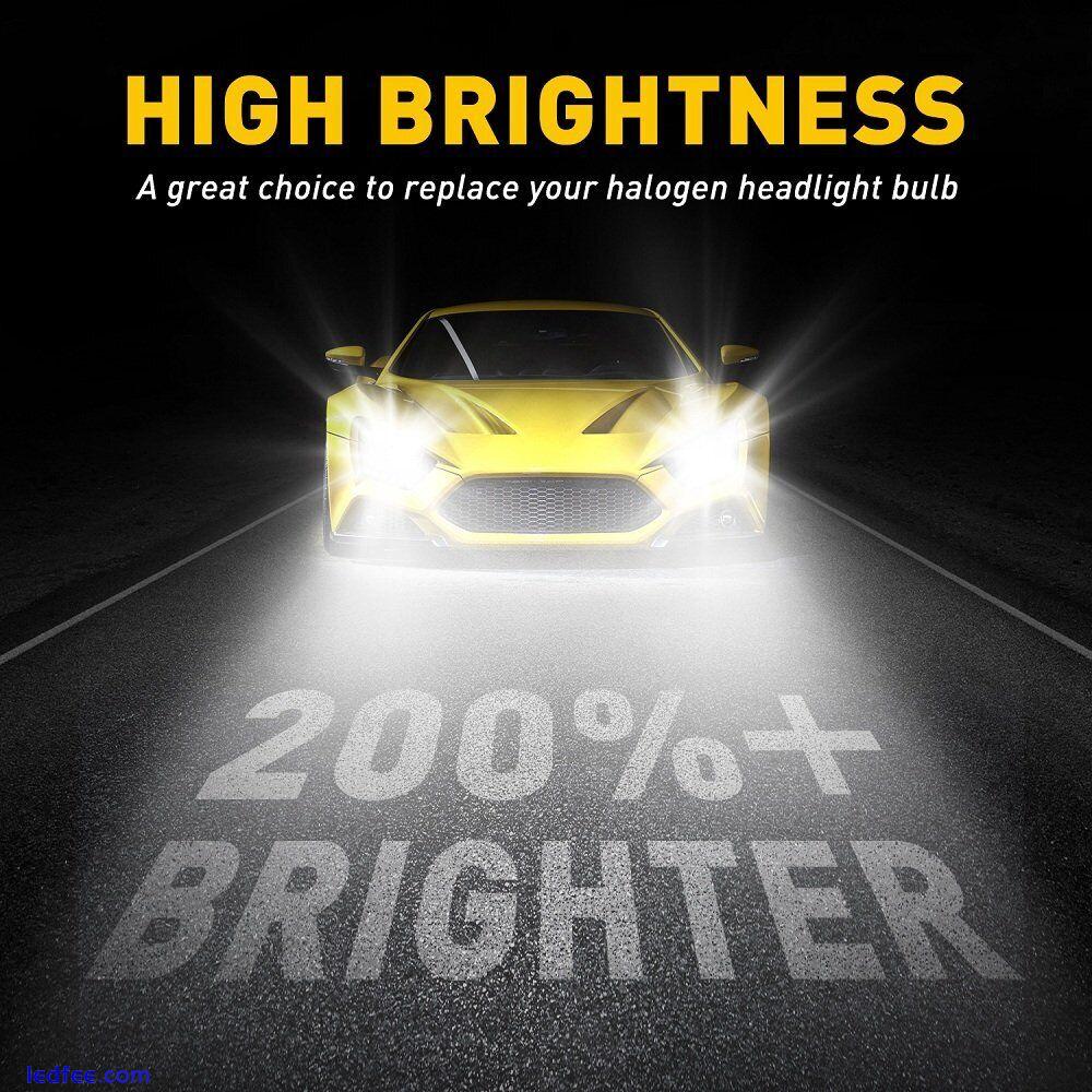 2x 120W high Power H7 LED Headlight Kits 6500K Xenon White Replace Bulb 24000LM 4 