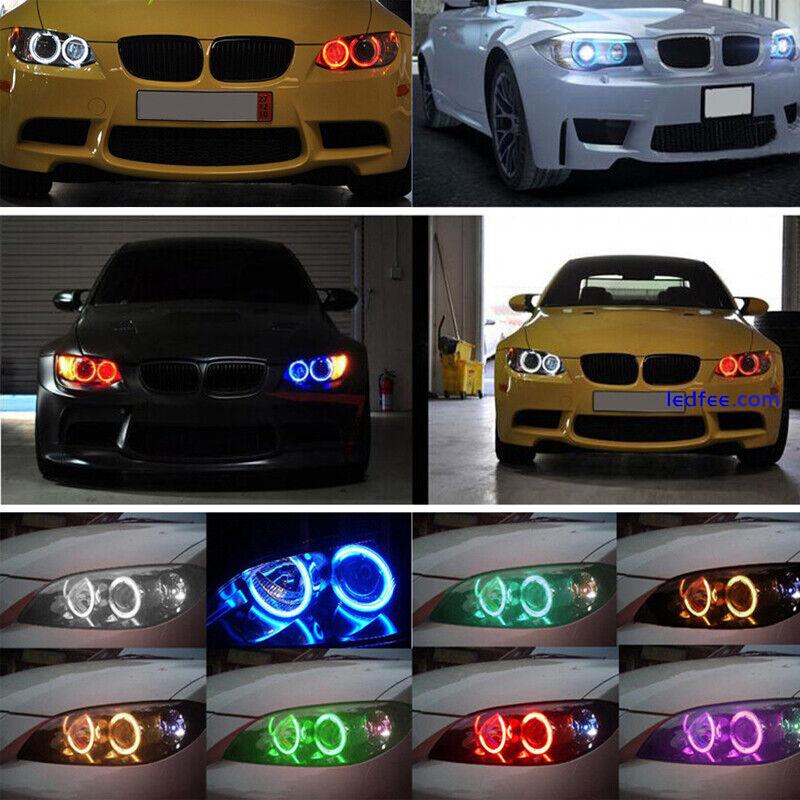 60mm/70mm/80mm/90mm/100mm/110mm Car COB LED Angel Eyes Halo Ring Fog Light Lamps 2 