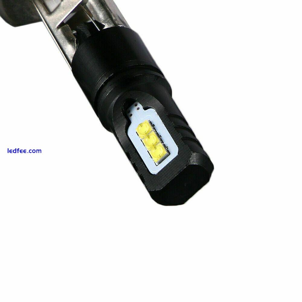 4x H1+H1 6500K Super Bright White 32000LM DRL LED Headlight Bulb Kit High Beam 2 