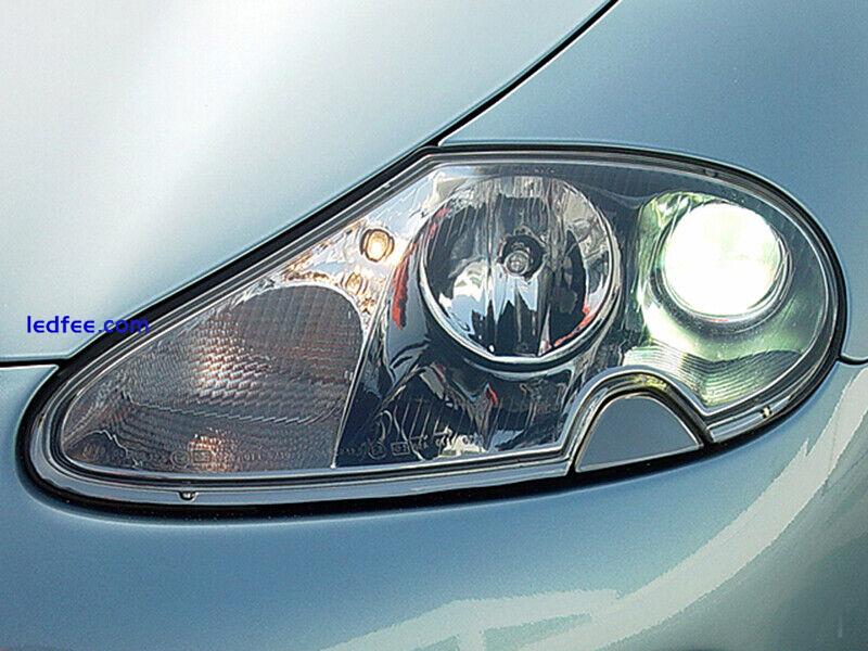 For Jaguar XK 8 XK8 XKR X100 A/W Switchback Turn Signal Led Angel Eyes Halo Ring 0 