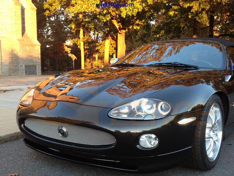 For Jaguar XK 8 XK8 XKR X100 A/W Switchback Turn Signal Led Angel Eyes Halo Ring 3 