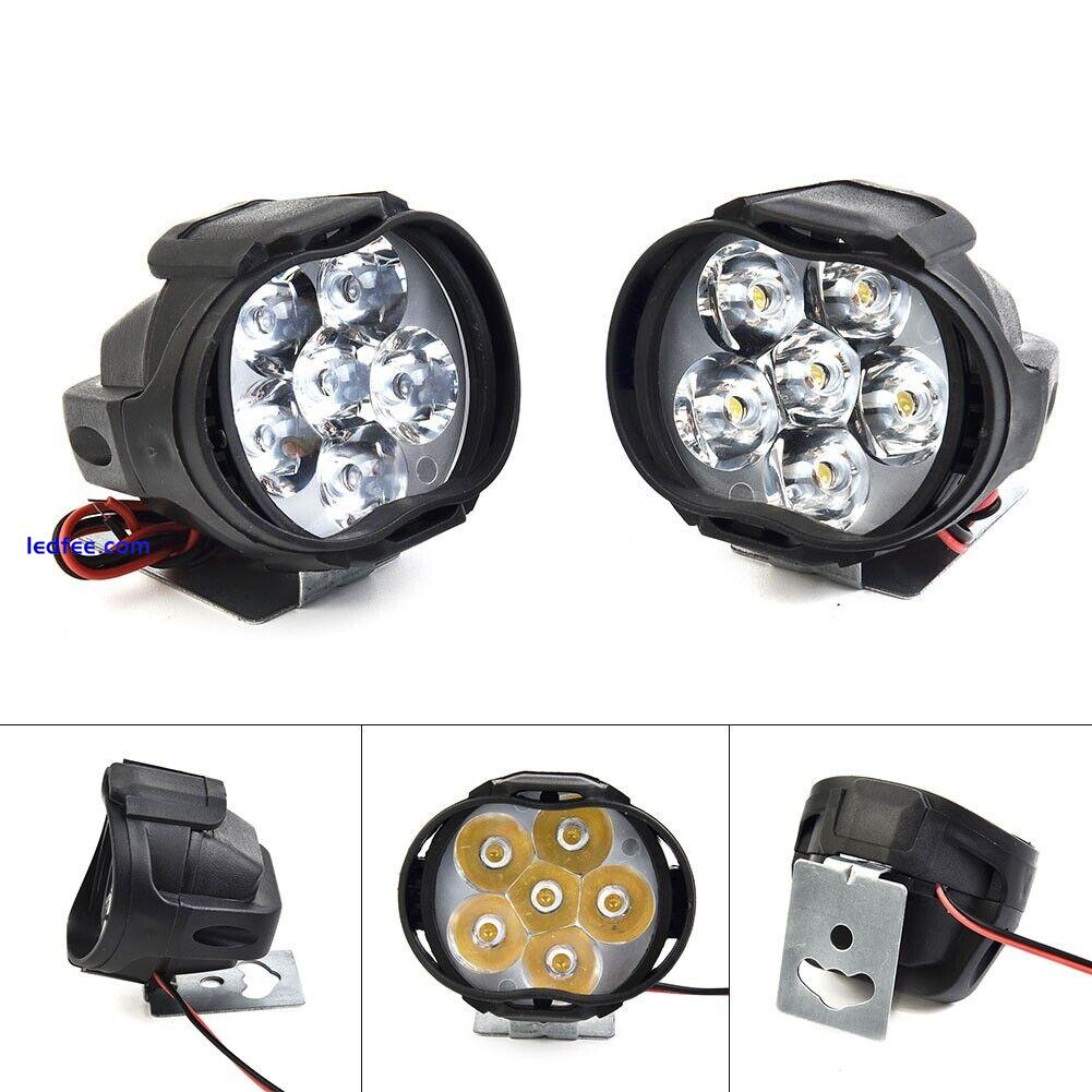 Motorcycle Headlights Spot Front Fog Lights LED Waterproof Work Lamps 12-Volt 4 