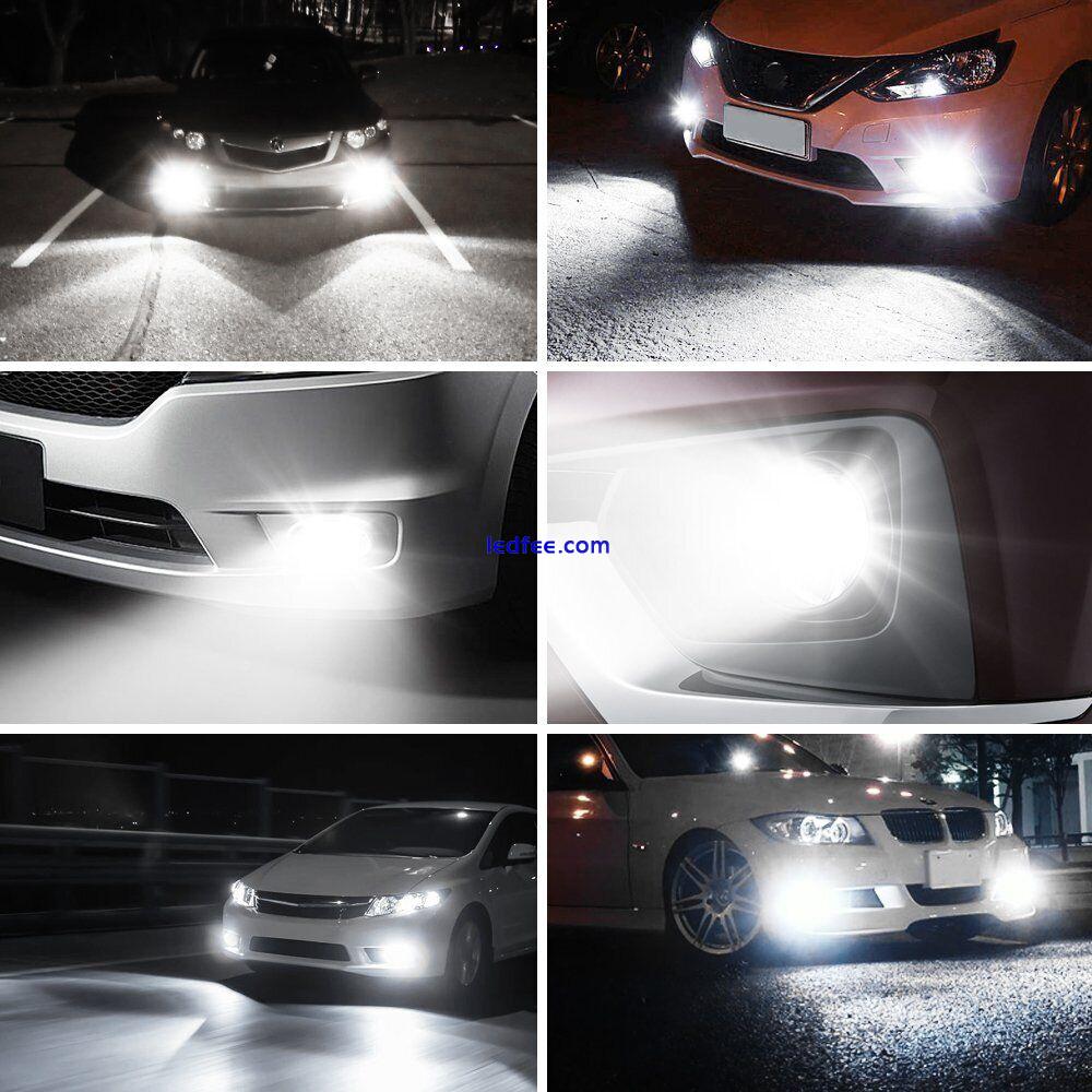 2X 9005 HB3 LED Car Headlight Kit Hi/Low Beam Bulbs COB 6000K White Canbus 2021 1 