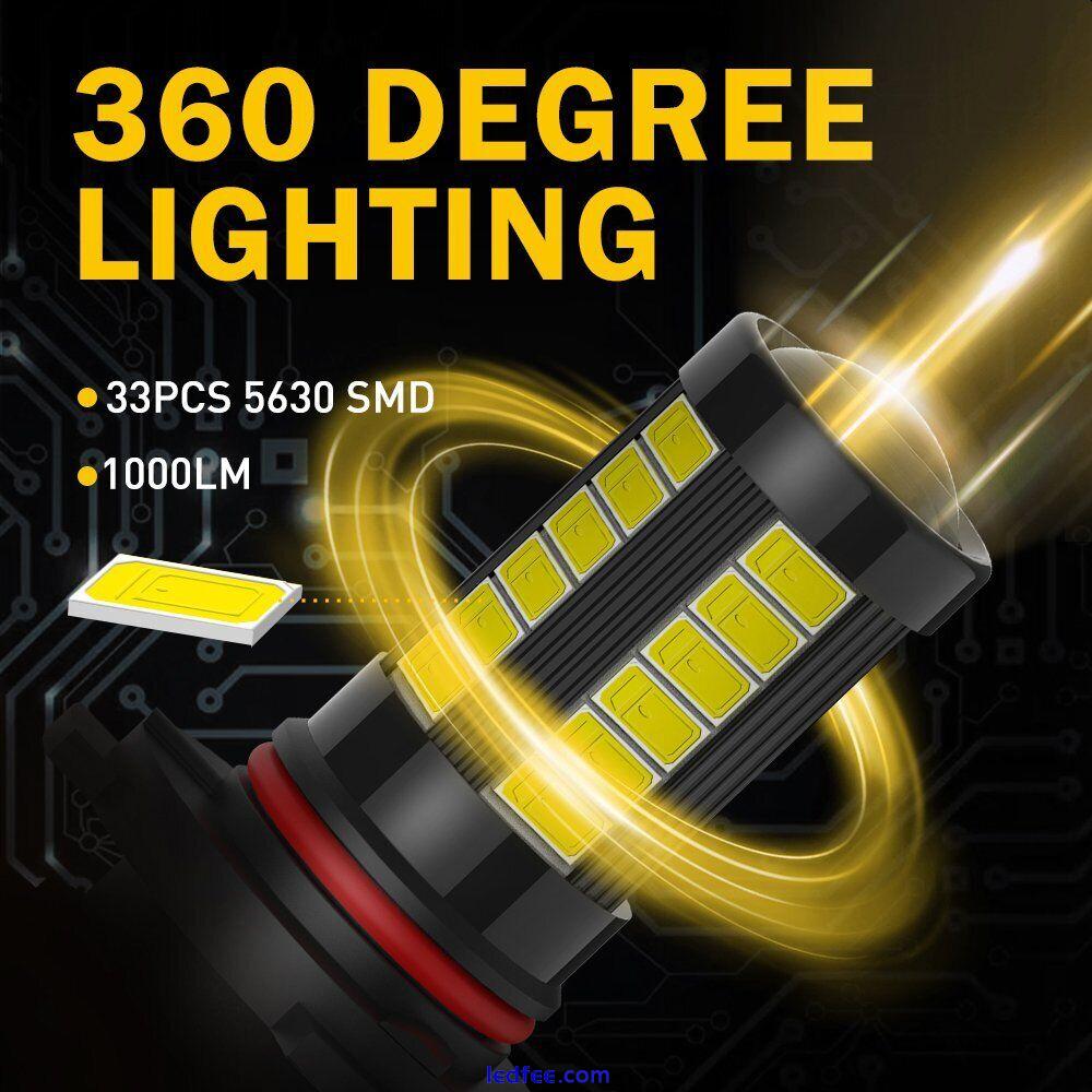 2X 9005 HB3 LED Car Headlight Kit Hi/Low Beam Bulbs COB 6000K White Canbus 2021 2 