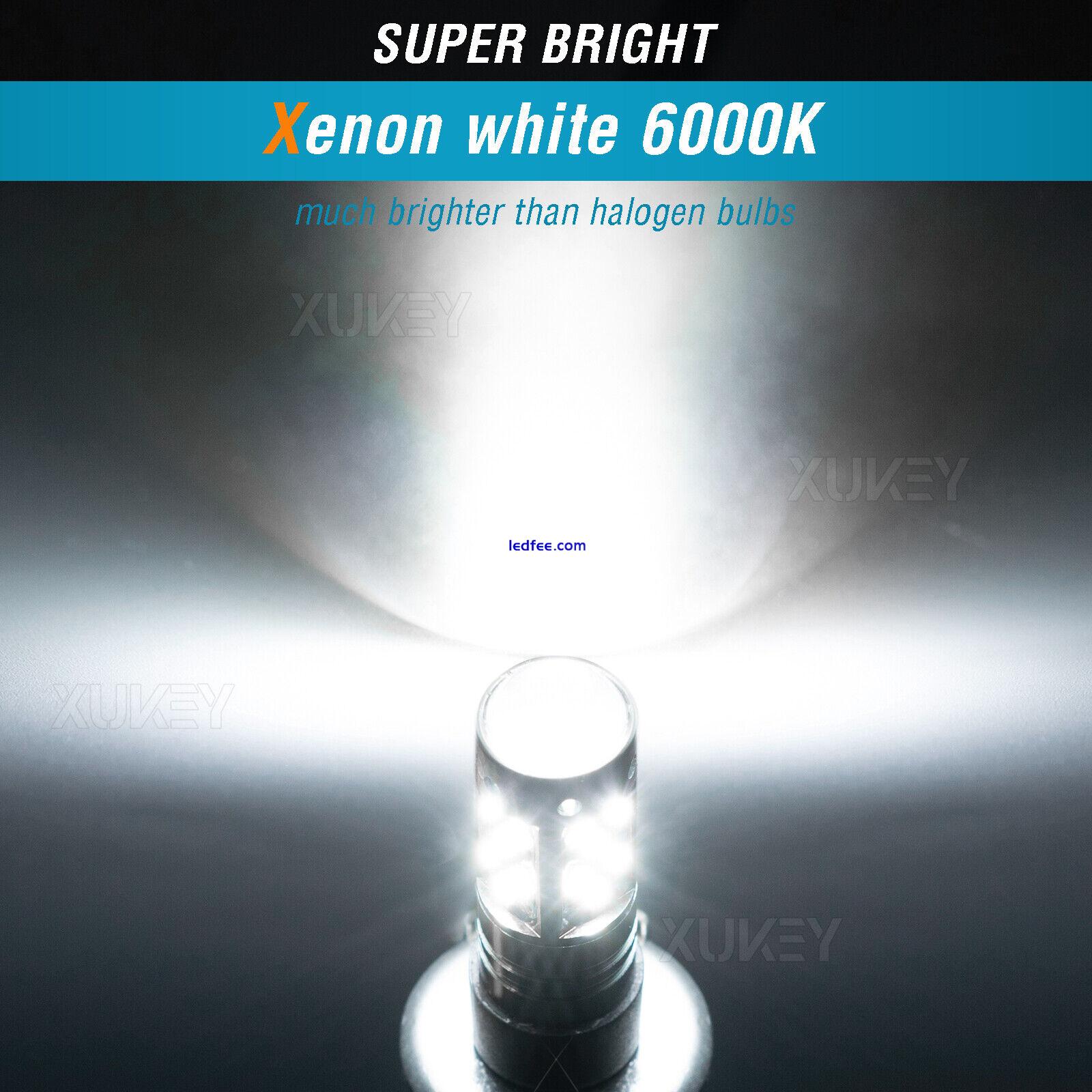 x2 H1 LED Car Lights Headlight Fog Lamp Bulbs Kit H/Lo Beam 6000K White 27-SMD 0 