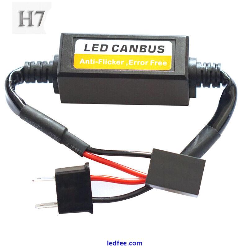 H7 LED Headlight Canbus Anti-Flickering Decoder Load Resistors DRL Kits 2PCS 1 