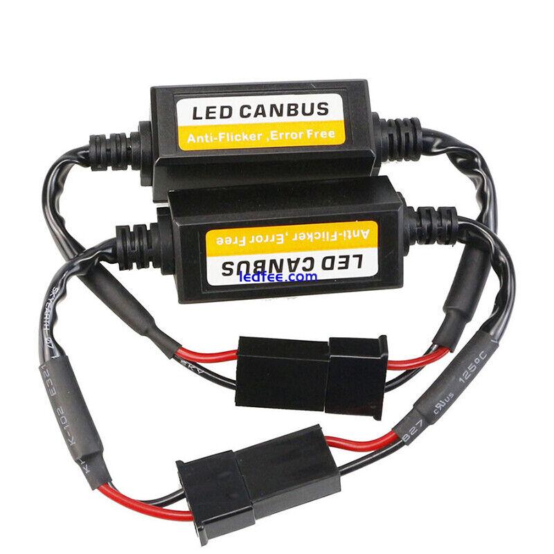 H7 LED Headlight Canbus Anti-Flickering Decoder Load Resistors DRL Kits 2PCS 3 