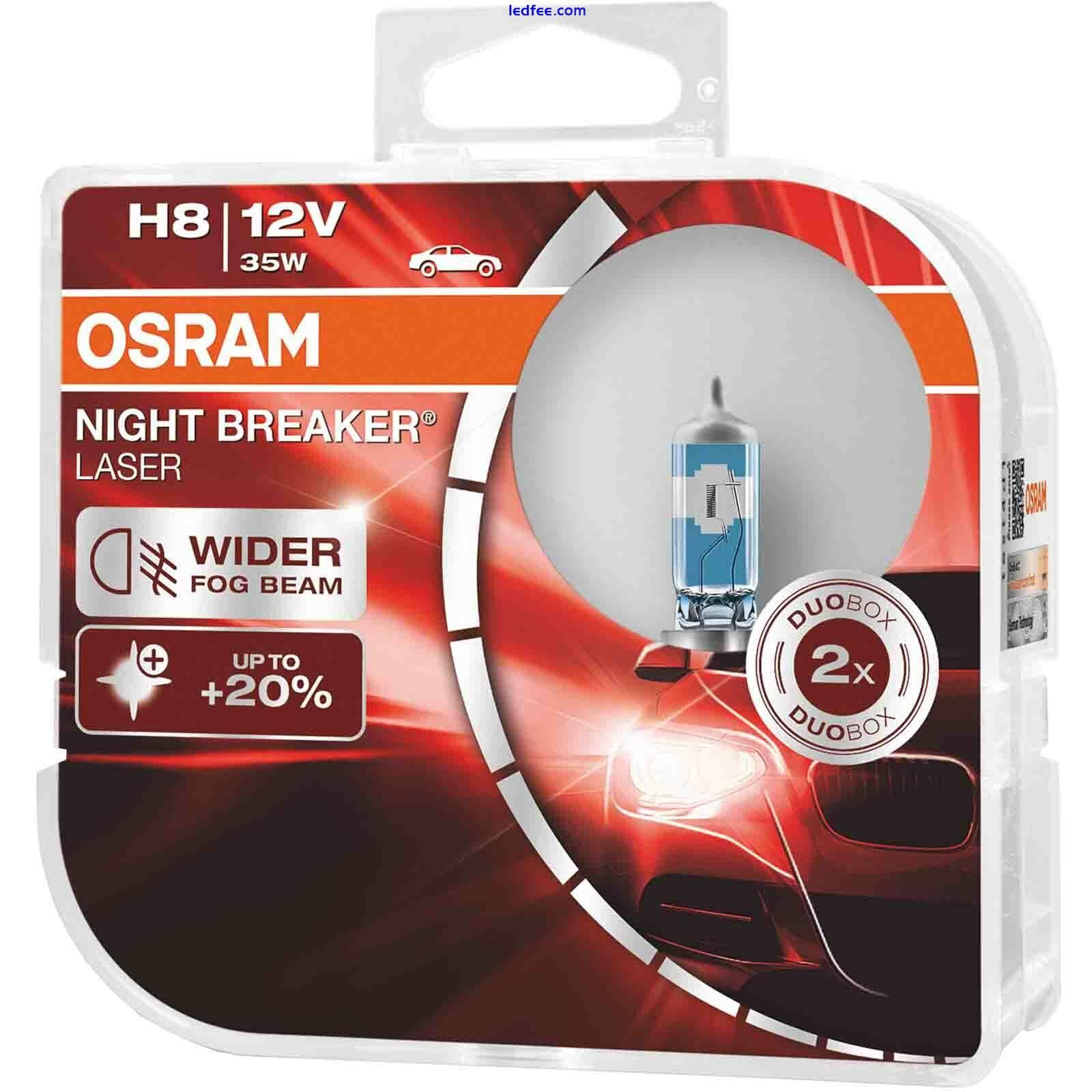 OSRAM Night Breaker Laser (Next Generation) +150% H8 Car Headlight Bulbs (Twin) 0 