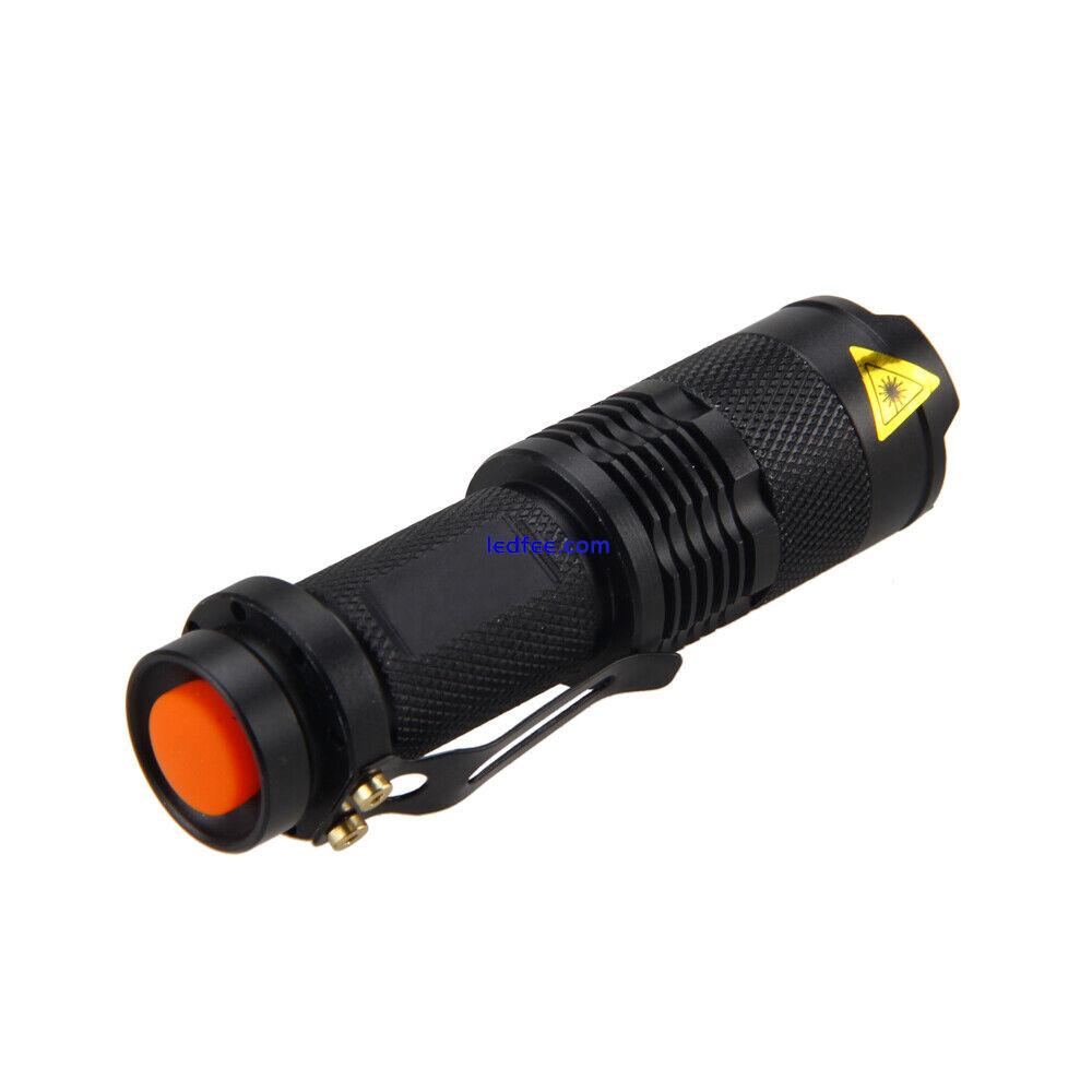 Red/Green Light LED Torch Zoom Lamp Astronomy Night Vision Camping Flashlight UK 2 