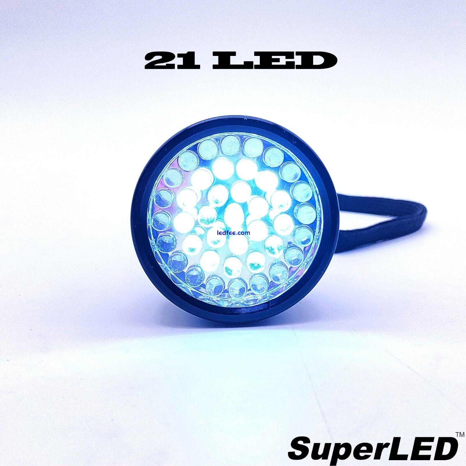 LED Super Bright Torch Dual Mode 41/21 Alloy Shock & Water Resistant Flashlight 2 