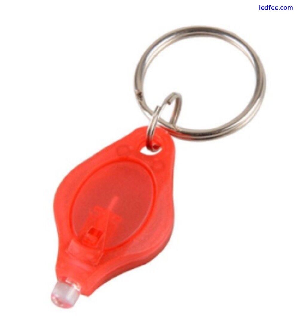 Led Torch Keychain Flashlight Key Ring - Bright White or UV LED Lamp 4 