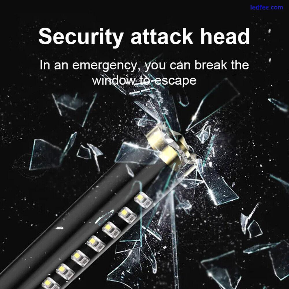 LED Torch Baseball Light Tactical Police Flashlight Rechargeable Security Lamp 3 