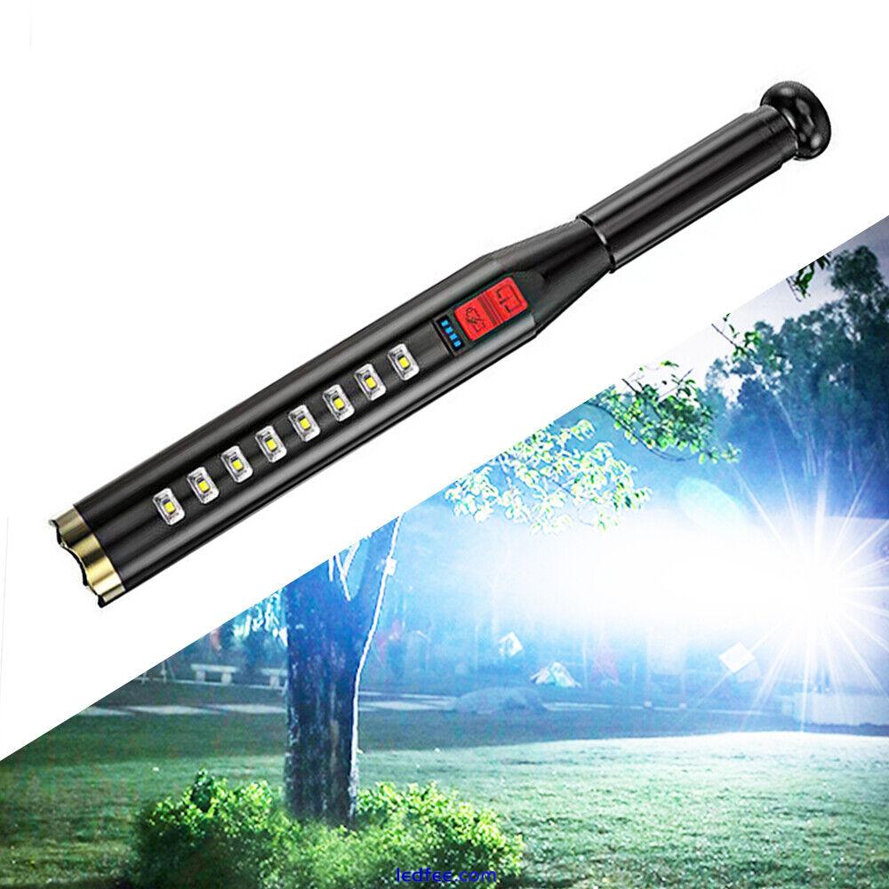 LED Torch Baseball Light Tactical Police Flashlight Rechargeable Security Lamp 1 