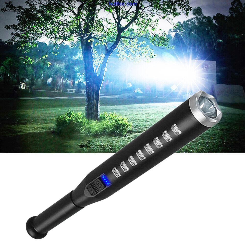 LED Torch Baseball Light Tactical Police Flashlight Rechargeable Security Lamp 4 