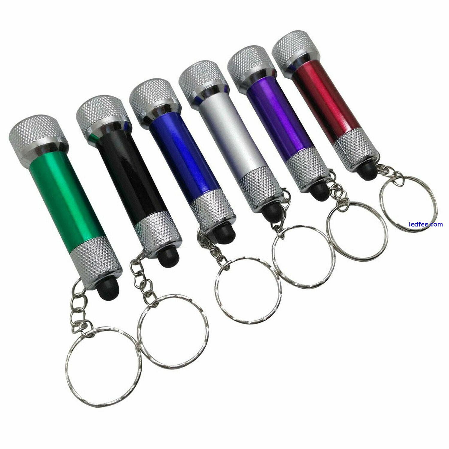 Ultra Bright Mini LED Camping Flashlight Torch Keyring Portable KeyChain 2 