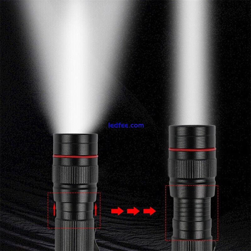 1200000LM USB Rechargeable LED Flashlight Tactical Torch Super Bright Lamp+Box 4 