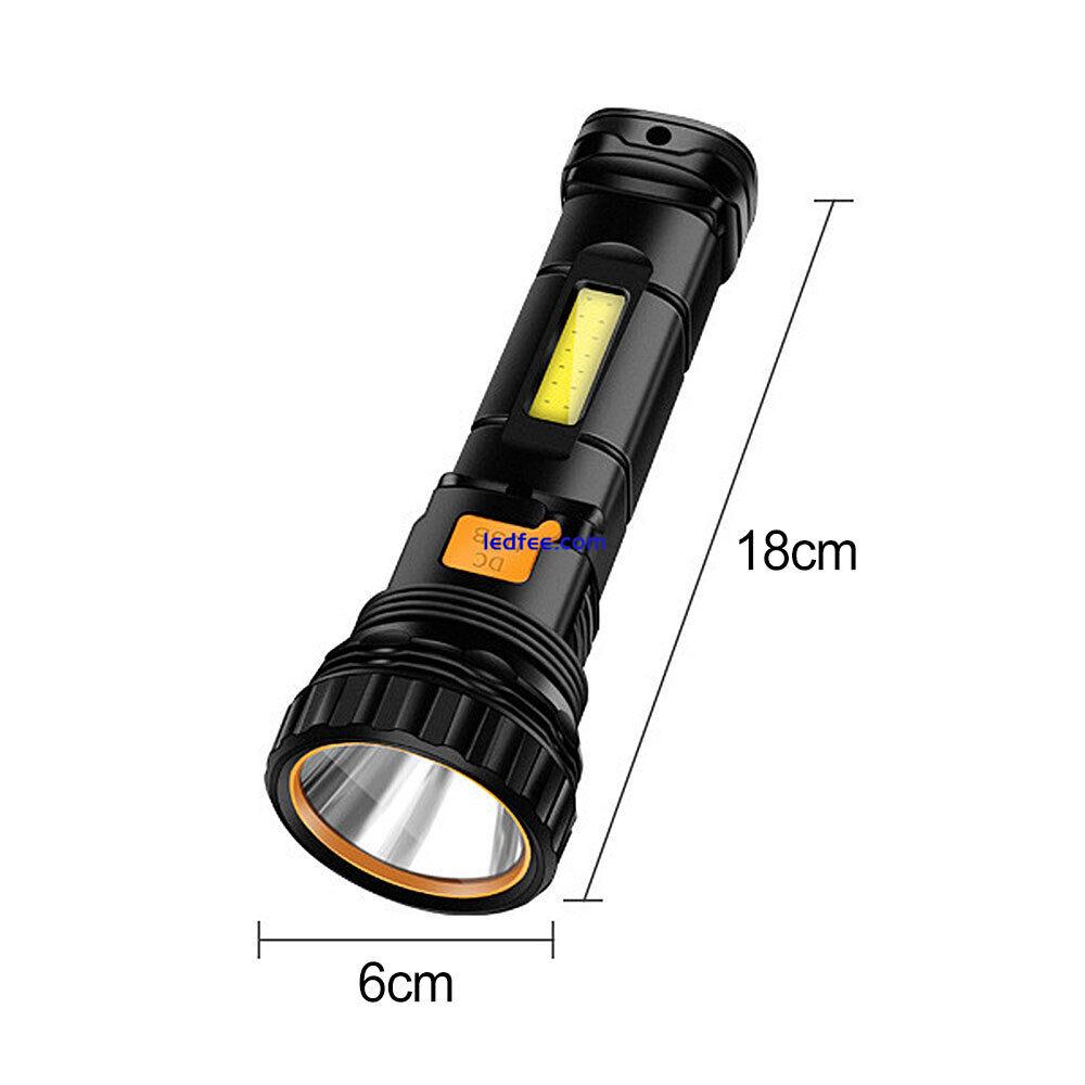 50000lm LED Solar Flashlight USB Rechargeable Torch Lanterna Emergency Lamp 0 