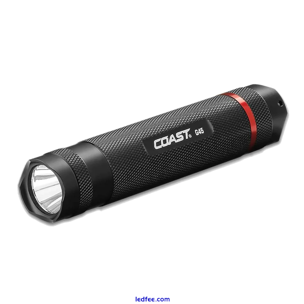 COAST G45 Fixed Focus Torch 385 Lumens 4Hrs Storm Proof 5 Year Warranty 1 