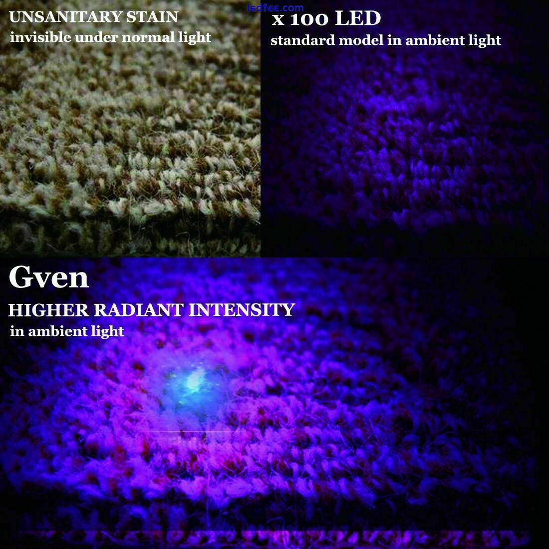 UV Ultra Violet 100-LED Flashlight Blacklight Detection Outdoor Torch Lamp Light 2 