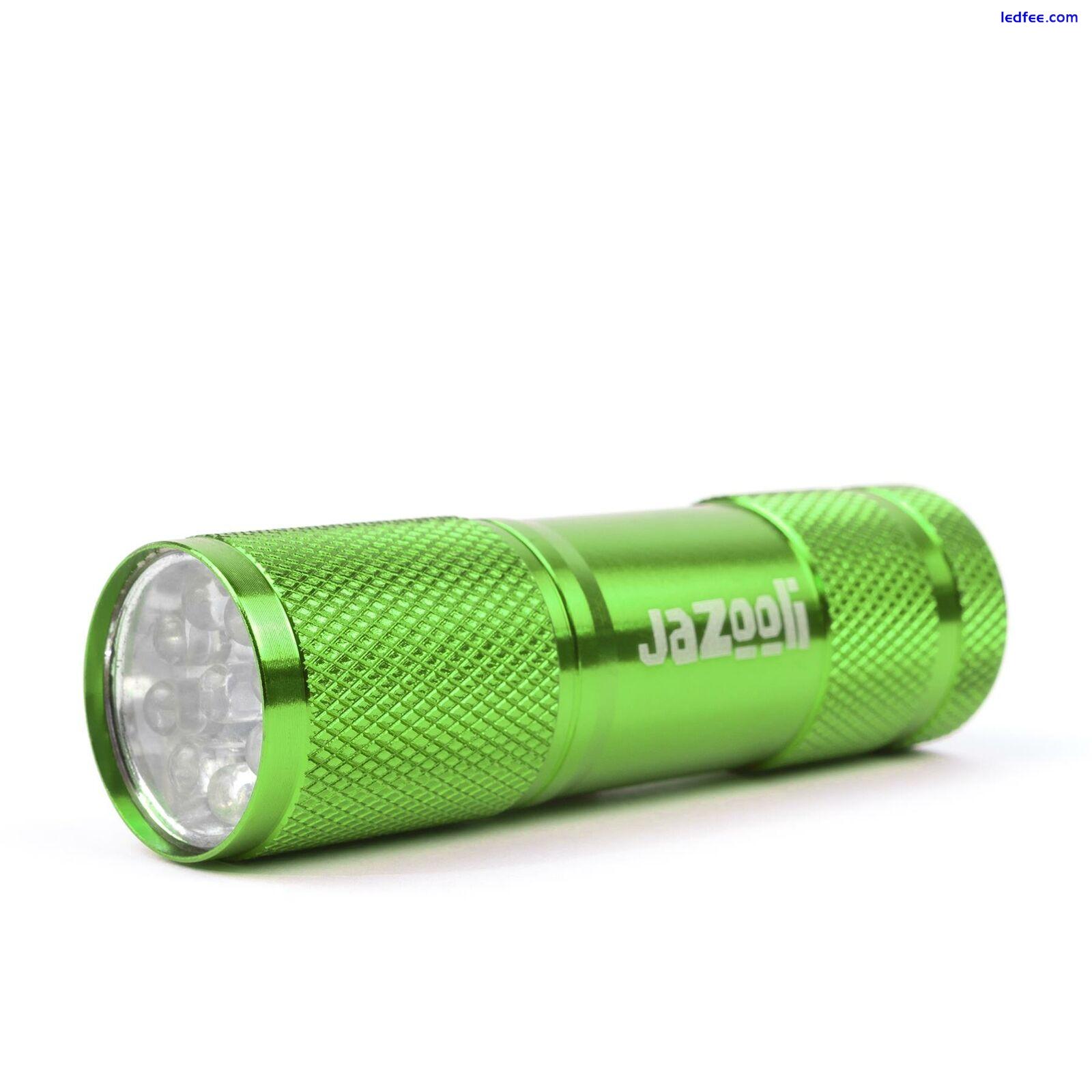 9 LED Mini Small Torch Aluminium Metal Flashlight Pocket Light Super Bright 3 