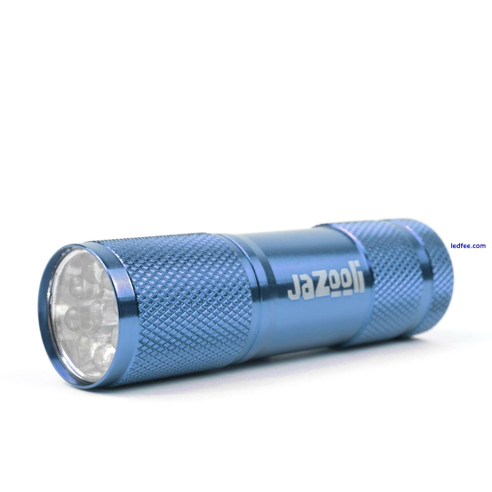 9 LED Mini Small Torch Aluminium Metal Flashlight Pocket Light Super Bright 2 