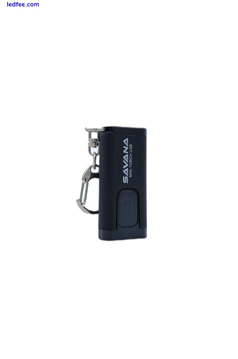 Mini Torch USB - Built-in Rechargeable Battery - LED Flashlight - Light Keychain 4 