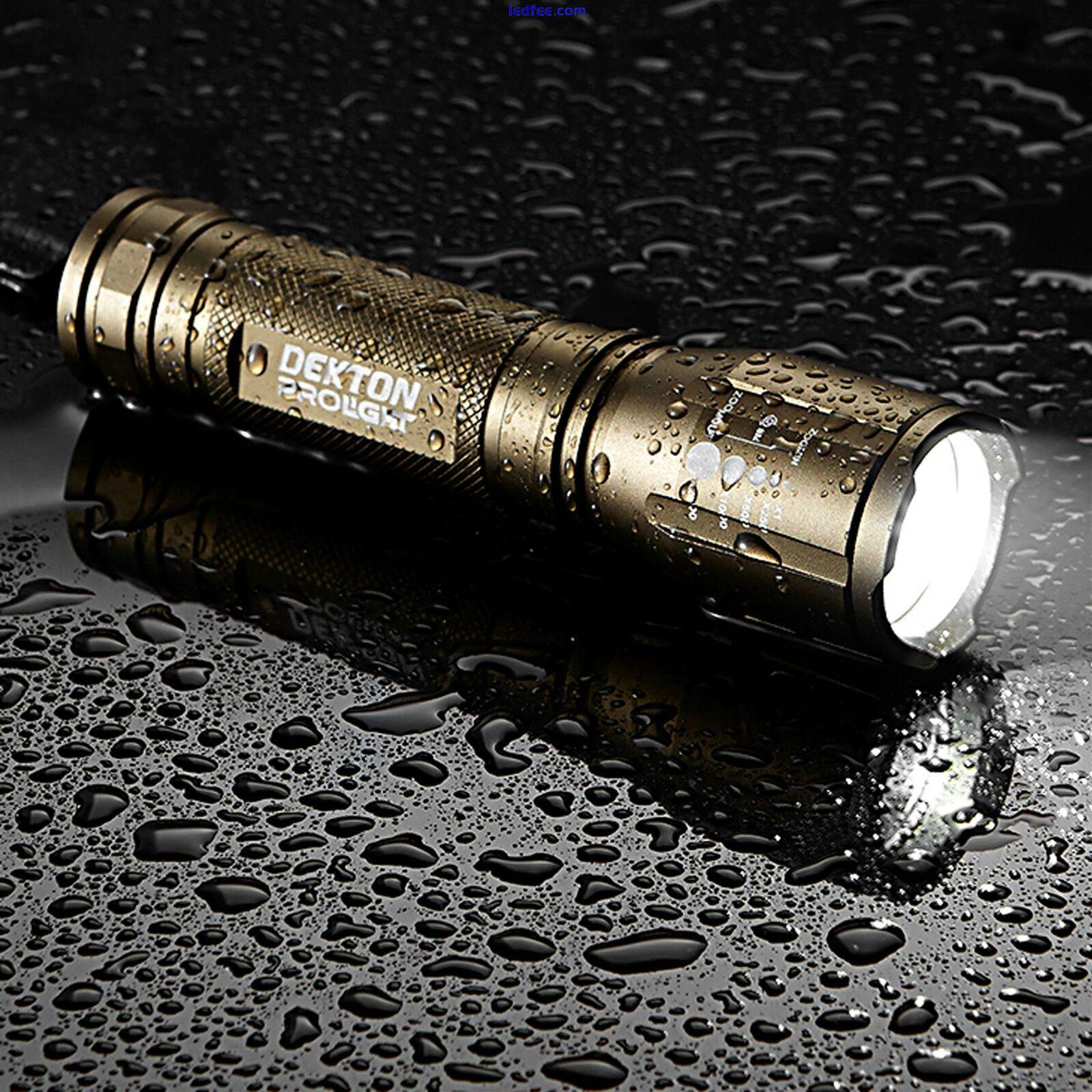 Dekton Performance COB LED Torch 400 Lumens 350M Flashlight USB Rechargeable 3 