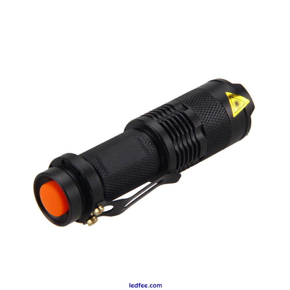 LED Flashlight Red Light 3 Mode Astronomical Night Vision Torch Camping Lamp UK 0 