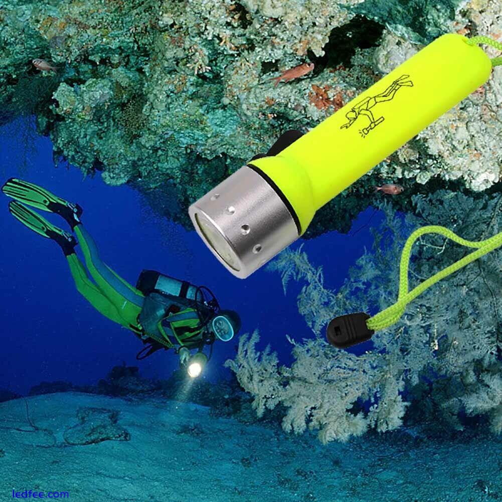 Wanocean Mini Diving Flashlight LED Waterproof Torch Underwater Light NEW 0 