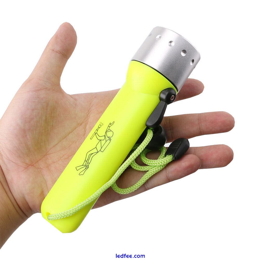 Wanocean Mini Diving Flashlight LED Waterproof Torch Underwater Light NEW 2 
