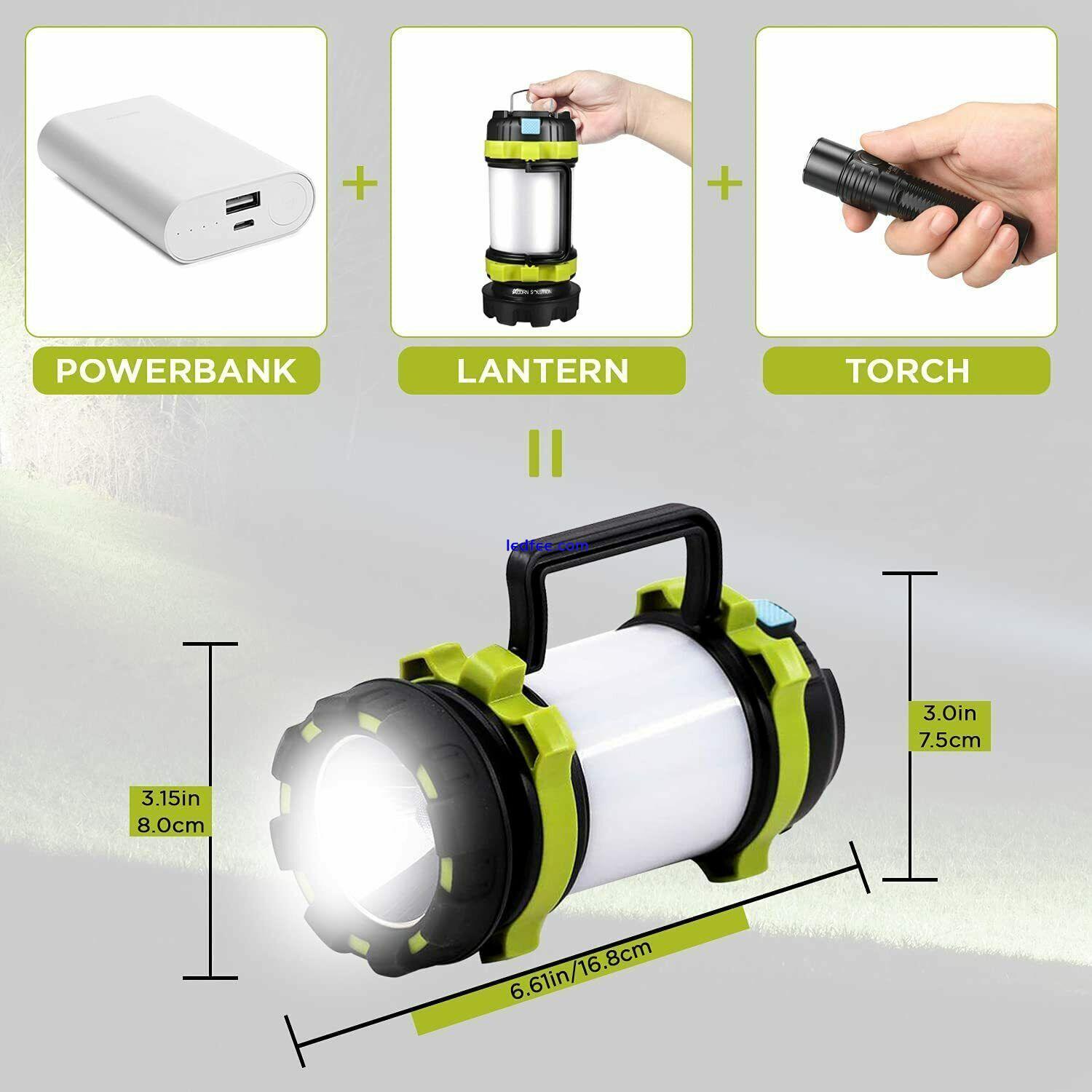 800 Lumen Camping Lantern, 6 Light Modes, 3700mAh Power Bank, IPX6 Water Resist 1 
