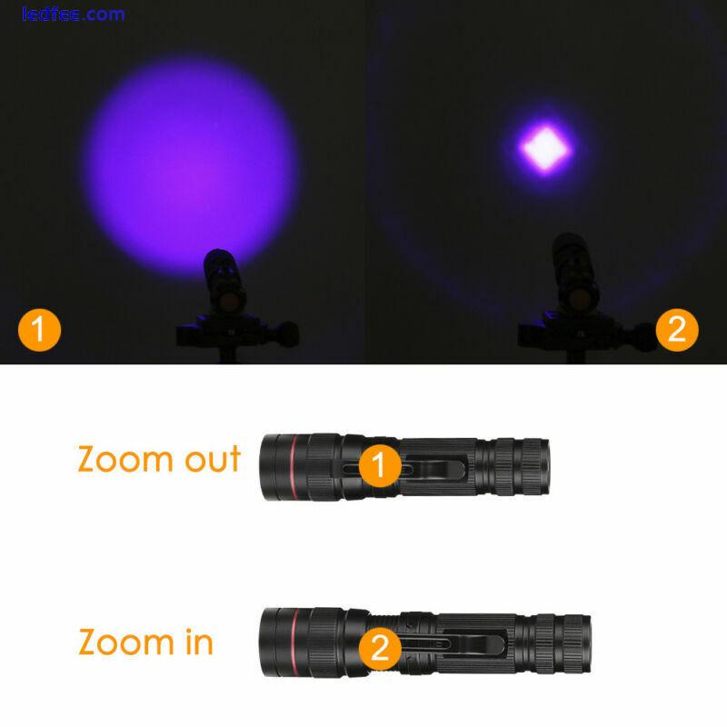 LED UV Torch 395nm Ultraviolet Flashlight Blacklight Pet Urine Stain Detector 0 