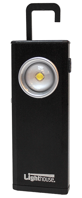 Lighthouse Rechargeable Mini Slimline 500 Lumens LED Torch/Lamp, L/HEM10BLKR 0 
