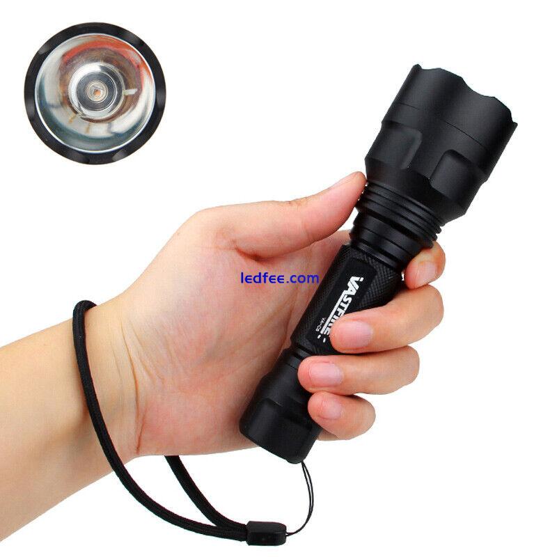 90000Lm Red LED Scope Mount Gun Flashlight Light Lamp Hunting Rifle Torch+Switch 4 