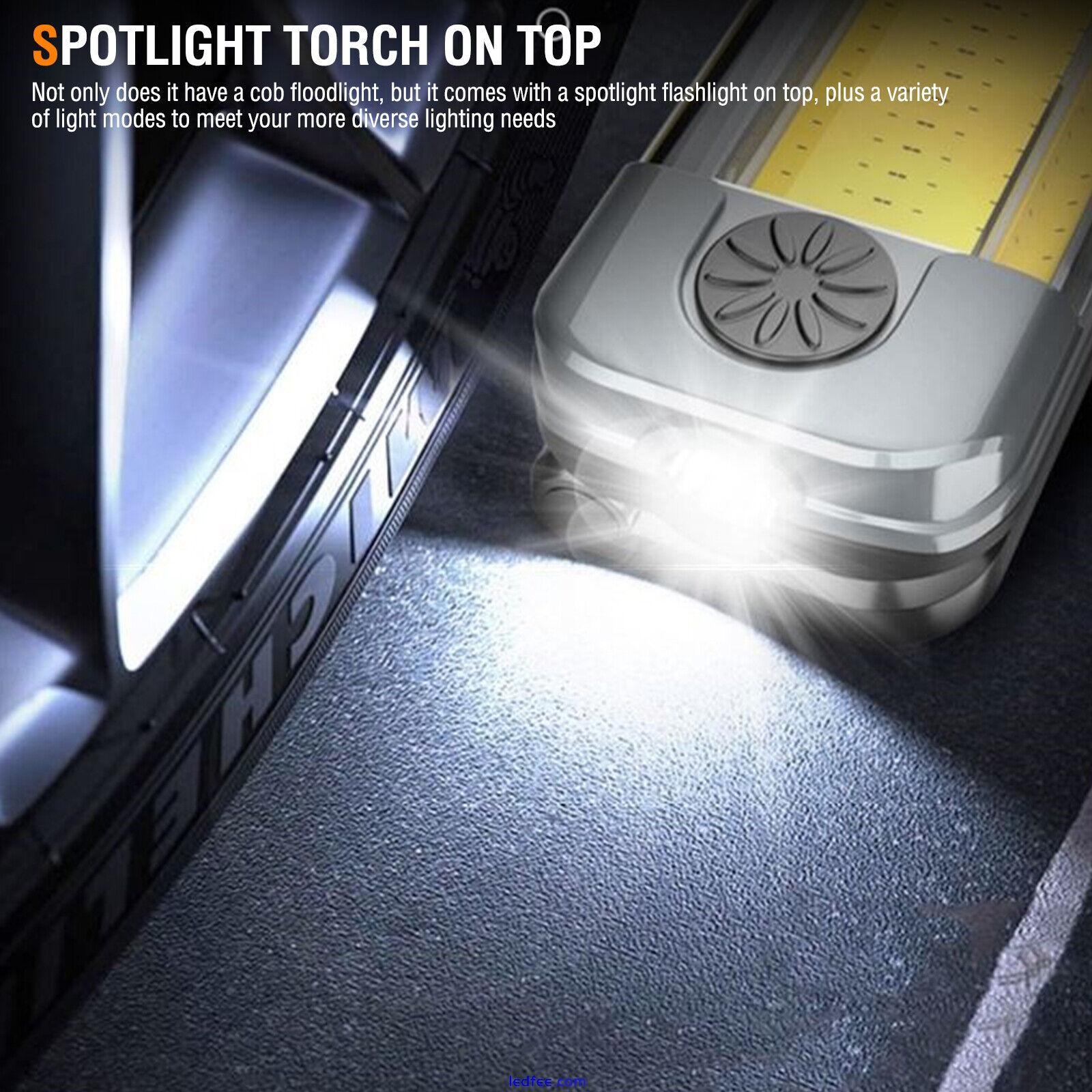 Portable COB LED Work Light Car Garage Mechanic USB Led Rechargeable Torch Lamp  5 