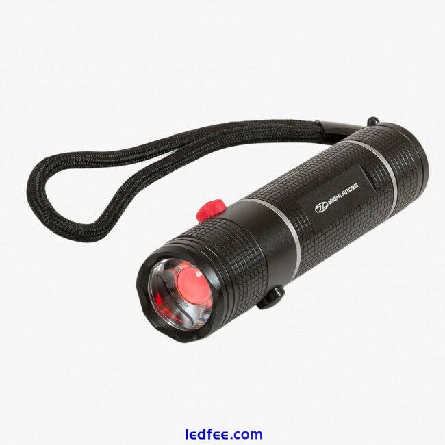 HAND TORCH MILITARY HAWKEYE 3w DUAL BUTTON RED & WHITE LIGHT COMBAT TORCH 0 