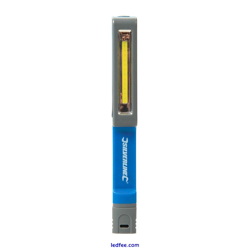 Silverline Led Pen Light Pocket Torch 150 Lumens Inspection Light 3yr Warranty 2 