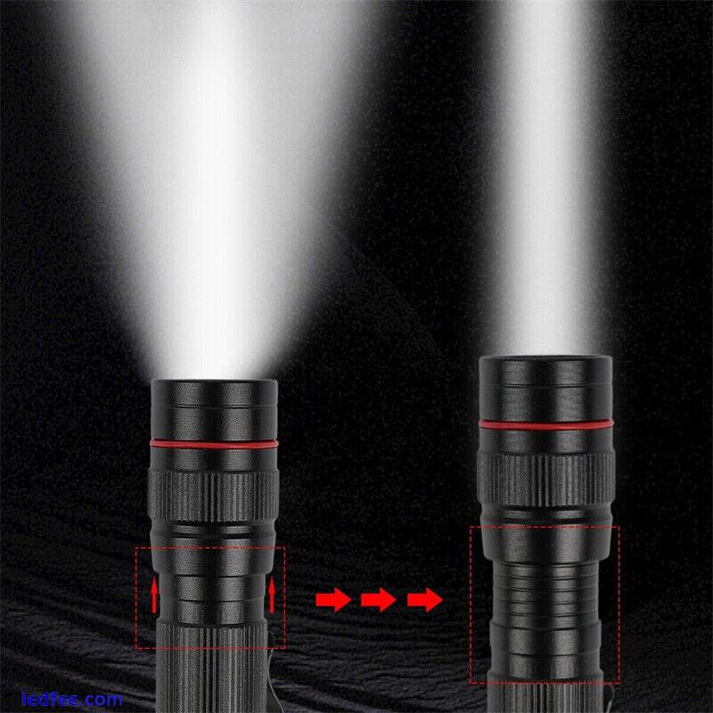 1200000LM USB Rechargeable LED Flashlight Super Bright Torch Tactical Light+Box 4 