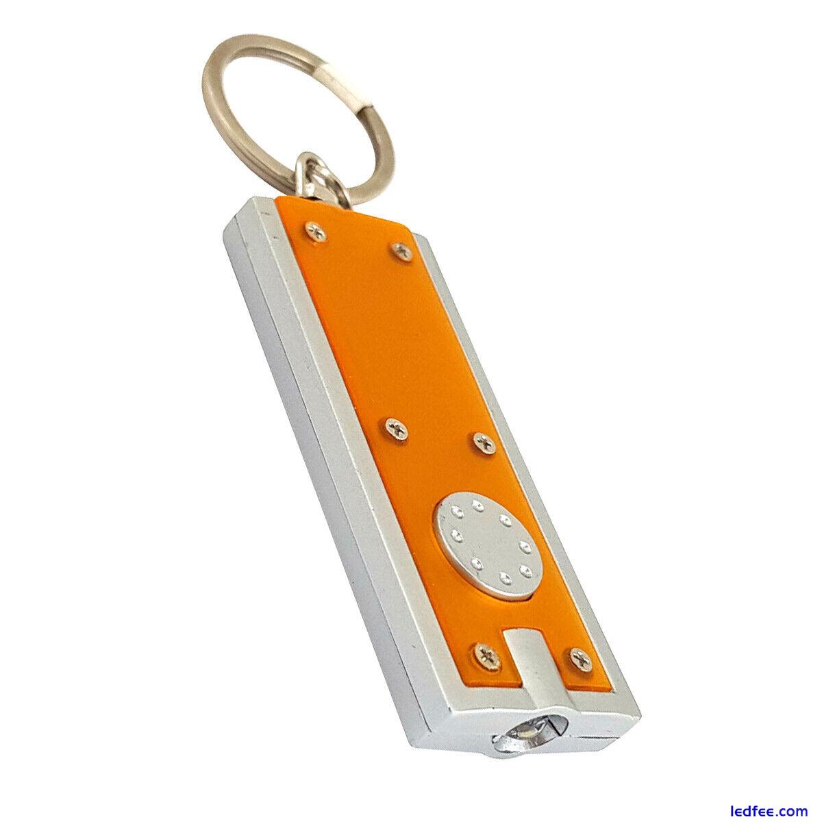 2x LED Keyring Torch Superbright Mini Handbag Pocket Keychain Flashlight Camping 5 