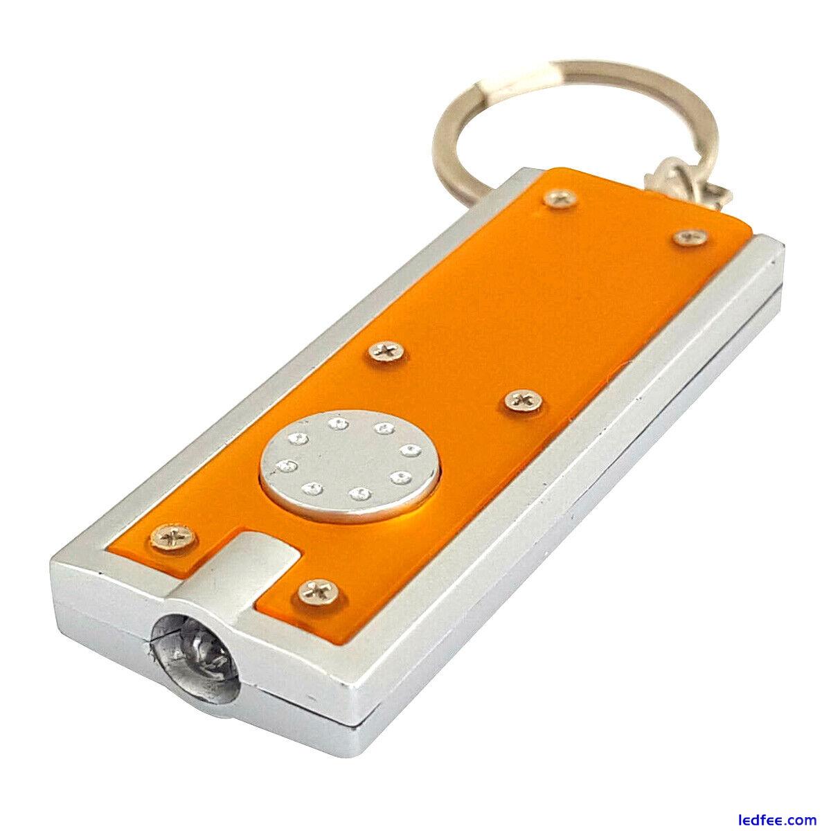 2x LED Keyring Torch Superbright Mini Handbag Pocket Keychain Flashlight Camping 2 