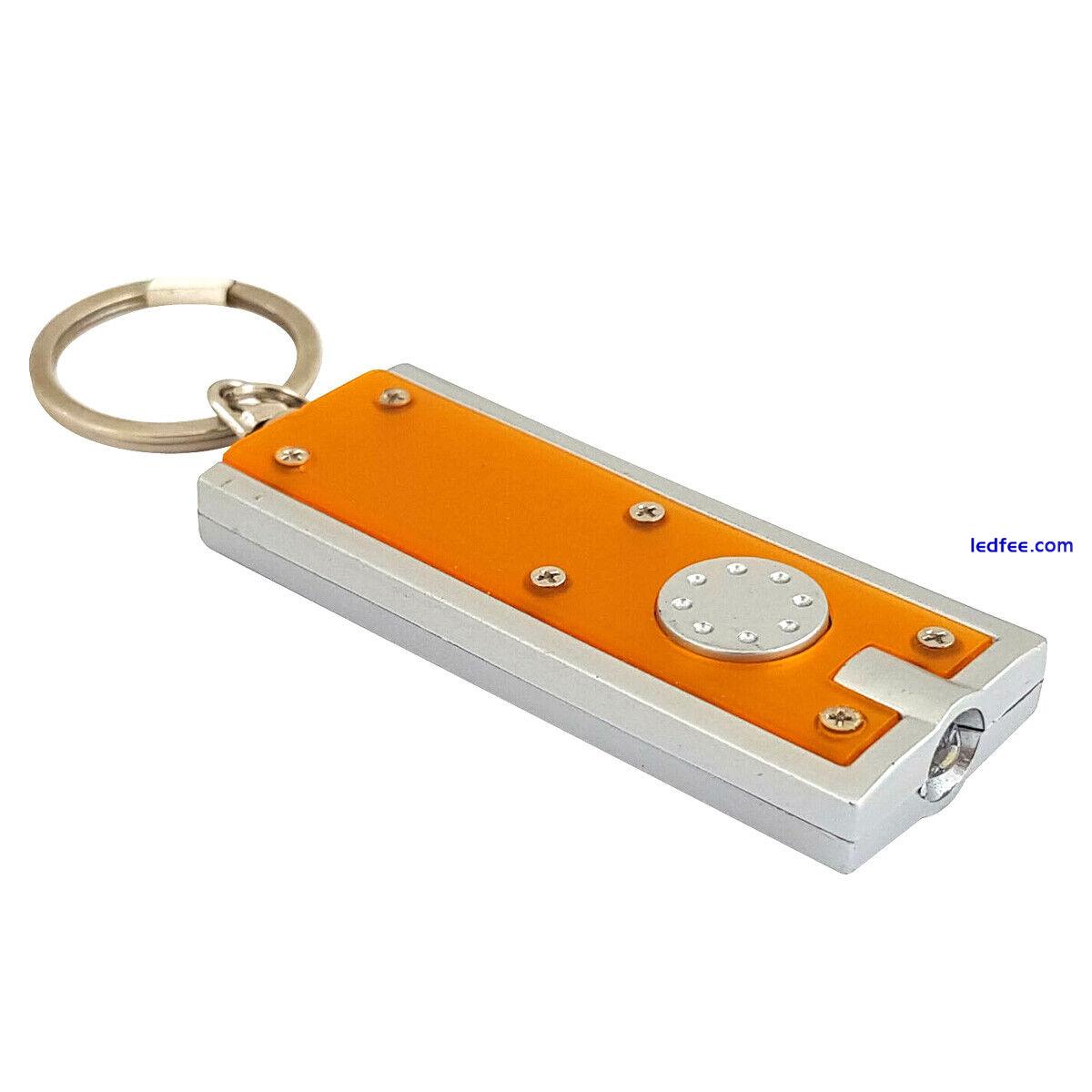 2x LED Keyring Torch Superbright Mini Handbag Pocket Keychain Flashlight Camping 3 