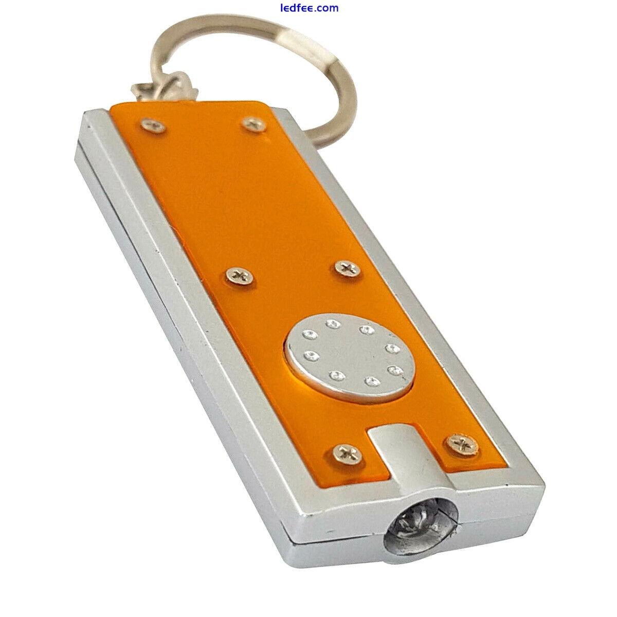 2x LED Keyring Torch Superbright Mini Handbag Pocket Keychain Flashlight Camping 4 