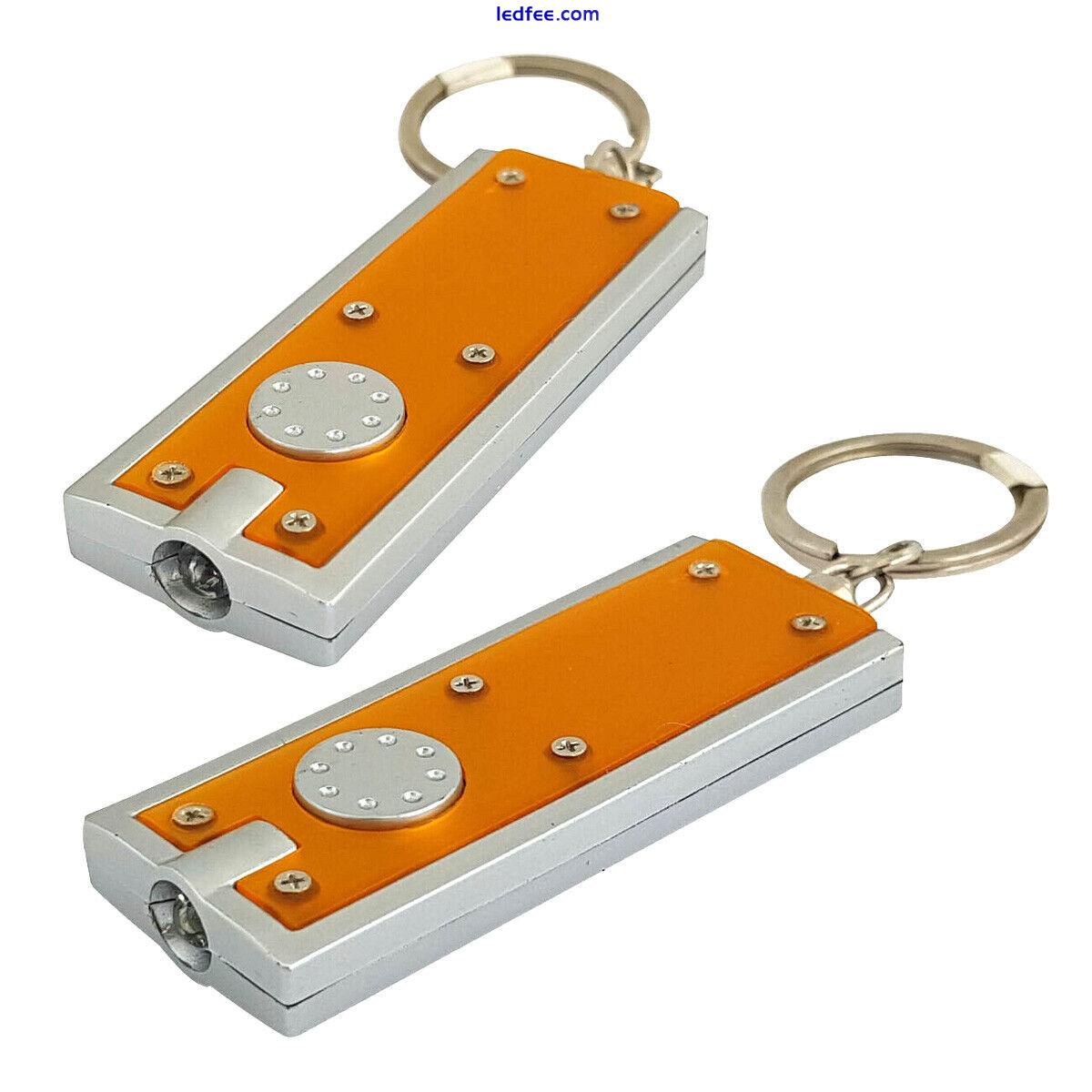 2x LED Keyring Torch Superbright Mini Handbag Pocket Keychain Flashlight Camping 0 