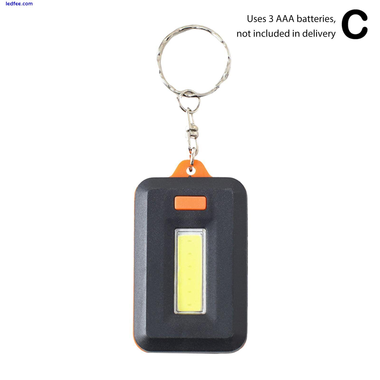 Rechargeable LED Keychain Lights Head Torch Hand Torch Work Light Cordless COB 0 