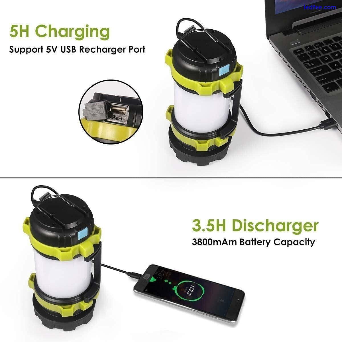 Camping Light Rechargeable Lantern With 6 Modes, LED Torch (British Seller) 3 